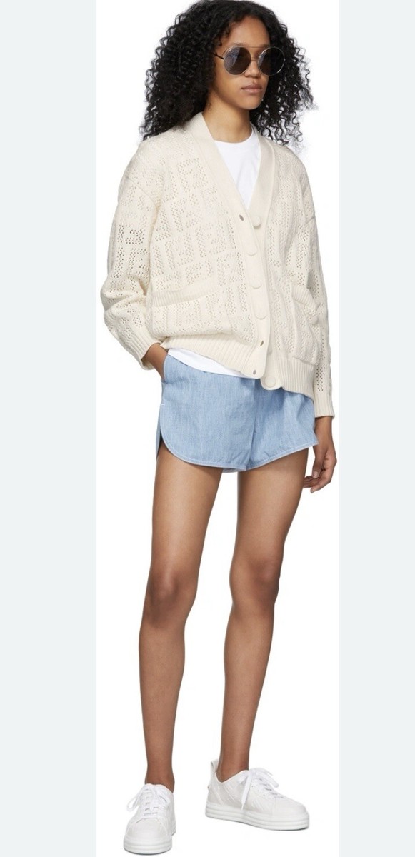 Fendi Micro-Perforated Cardigan, size 8, IT 44 | eBay