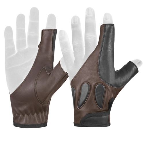 Italian Archery Bow Glove Left hand "Black, Brown , Dark Brown " - Picture 12 of 15