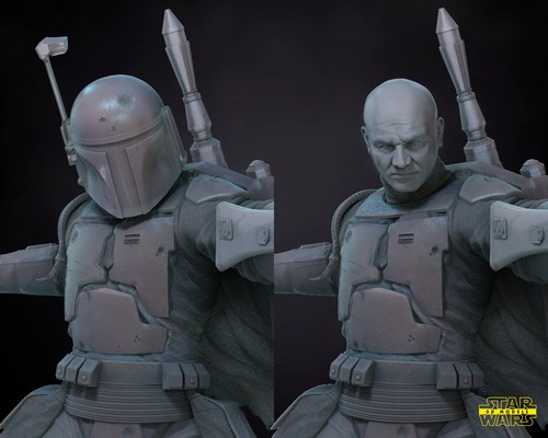 Boba Fett 3d Printed Figure, Star Wars Bounty Hunter Collectible, Unpainted - Picture 7 of 7