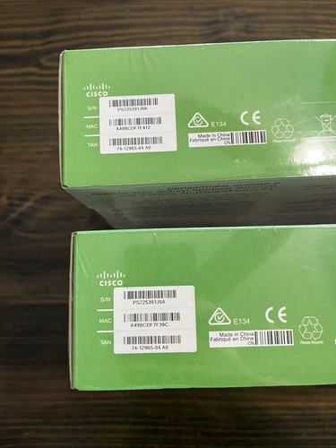 TWO Cisco SF110-24 24-Port 10/100 Desktop Rack-Mountable Switch SF11024NA Sealed - Picture 2 of 4