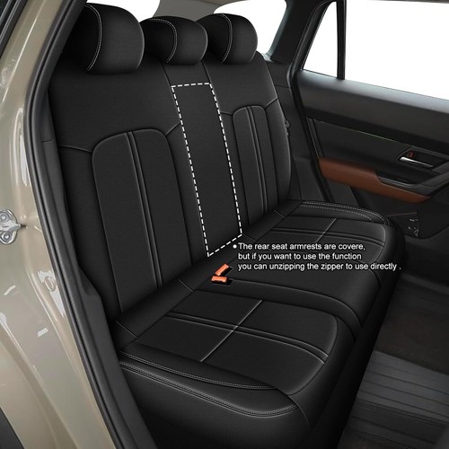 For Mazda CX-50 2023-2025 Full Set Car Seat Covers Front+Rear Cushion Pad Black - Picture 5 of 8