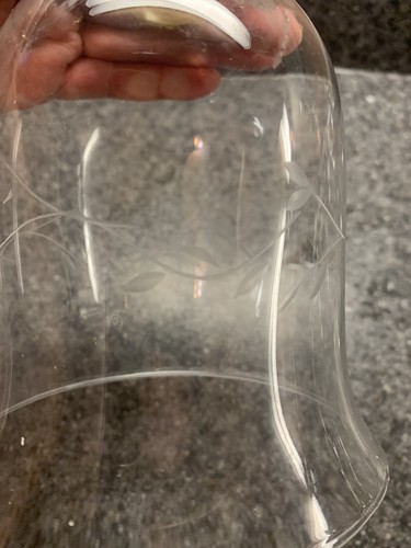 Large Etched Bell Shaped Peg Light Votive - Picture 3 of 6