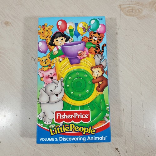 Fisher Price Little People Discovering Animals Childrens Educational VHS Tape - Picture 1 of 5