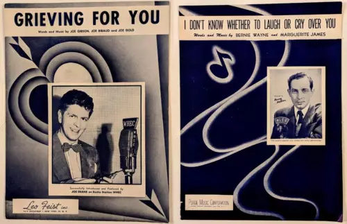 Joe Deane of WHEC / Harvey Hudson of WLEE Radio Dee Jay Vintage Sheet Music