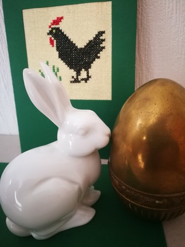 Fürstenberg Jahres-Hase "Der Weltenbummler" 2006, weiß - Bild 5 von 6