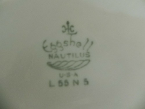 2 Homer Laughlin Eggshell Nautilus Darcy Pattern 9 7/8" Dinner Plate Floral USA - Picture 3 of 12