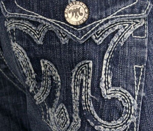 MEK Denim Jeans Uomo CHESTERFIELD Blu Medio Bootcut - Foto 8 di 10