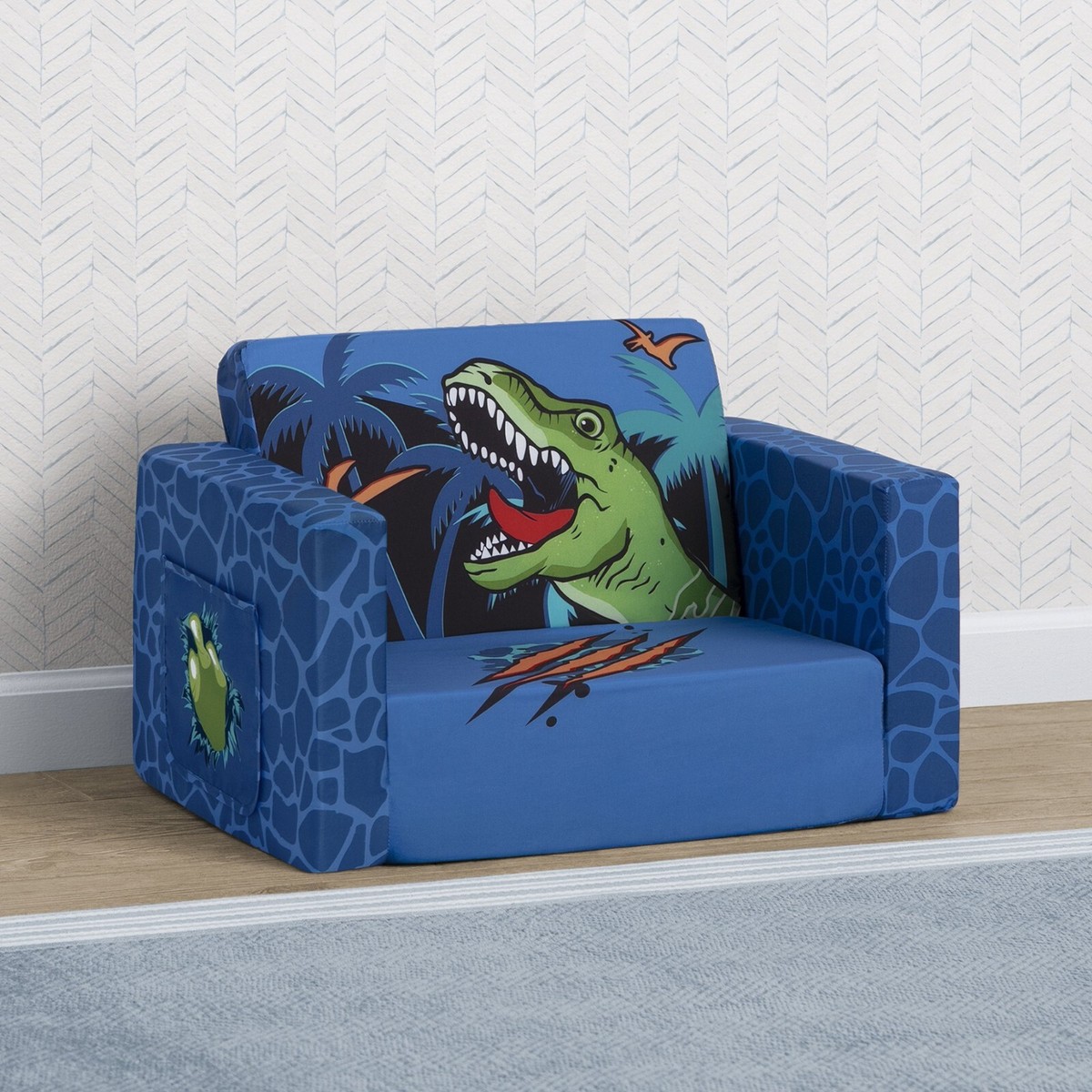 Dinosaur 2 In 1 Chair Lounger Flip Out