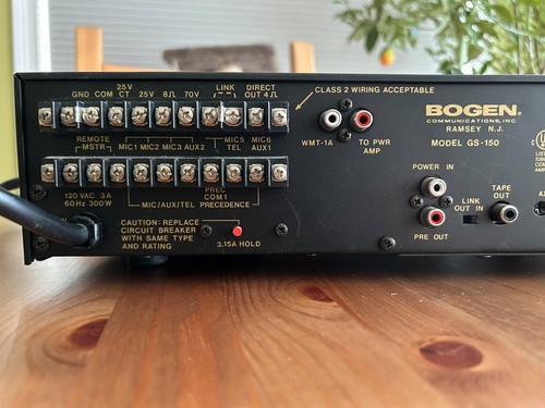 Bogen GS-150 Gold Seal Series Amplifier GS150 | Mint condition | Great deal - Picture 2 of 7