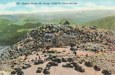 The Summit House Tops the Mt. Evans Scenic Byway at 14,260 Ft Above Sea Level
