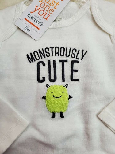 JUST ONE YOU INFANT BOYS 2 PIECE HALLOWEEN OUTFIT~SIZE 3 MONTHS(9-12.5lbs)~NEW - Picture 4 of 6