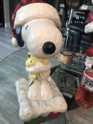 Nueva Figura Grande de Papá Noel Cacacahuetes Jim Shore Christmas Traditions Snoopy Woodstock - Imagen 6 de 9