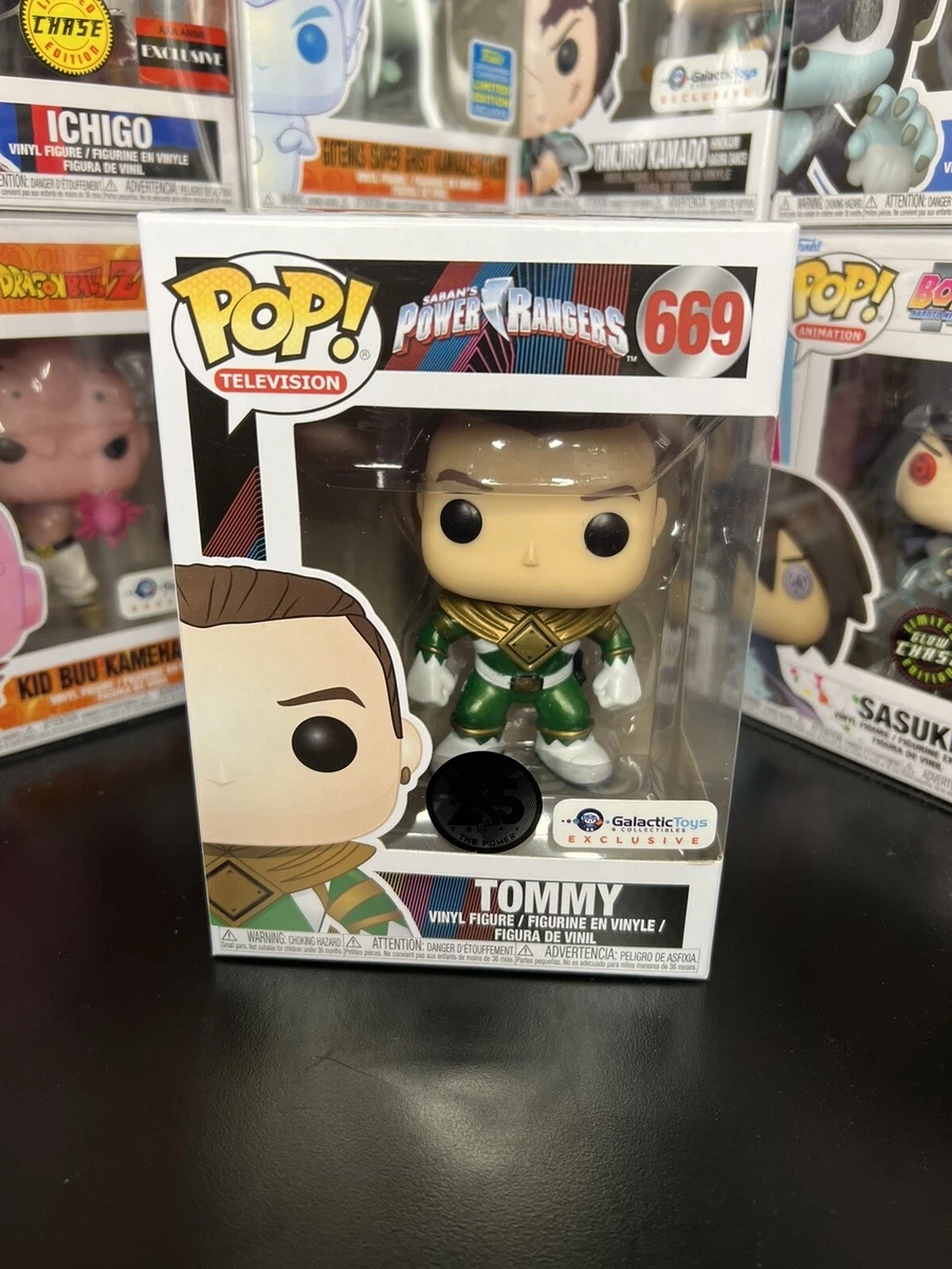 Funko Pop Tommy 669 Unmasked Galactic Toys Exclusive Green Ranger W/ Protector
