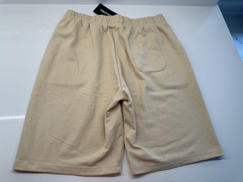 Women's Yoga Shorts Loose Comfy Drawstring Lounge Bermuda Shorts beige - Picture 11 of 14