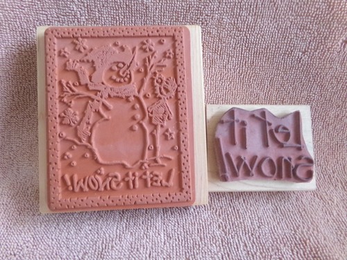 10 Rubber Stamps Fall/Halloween, Snow/Christmas for scrapbook, Crafts - Picture 3 of 17