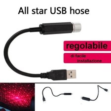 led usb auto interni stelle, lampada mini proiettore NATALE LUCI ATMOSFERA USB