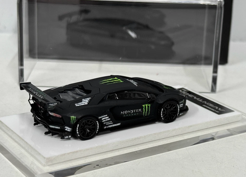 Onemodel 1:64 Black LP700 Aventador LB Monster Sports Model