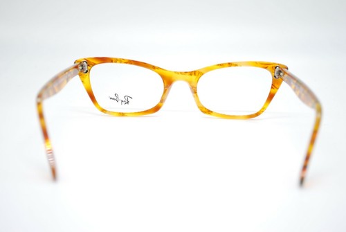 NEW RAY BAN RB 5499 8144 AMBER TORTOISE AUTHENTIC EYEGLASSES FRAMES RX 49-20 - Afbeelding 5 van 5