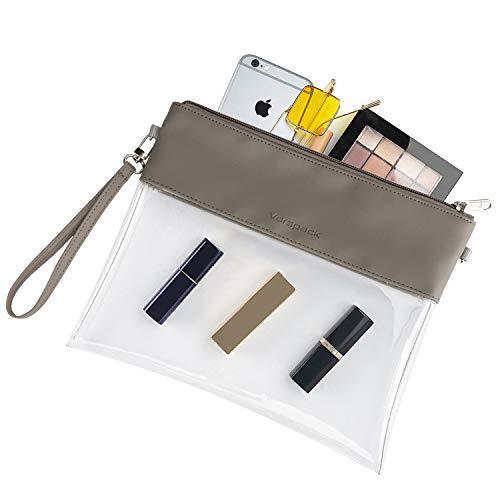 Clear Bag Stadium Approved - PU Leather Clear Purse Clear Crossbody bag Grey - Bild 3 von 7
