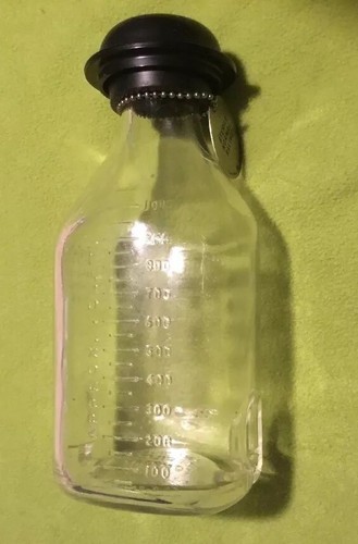 Vintage ~ WWII ~ fiaschetta American Square Pak ~ etichetta Mac-Bick ~ salina sterile medica - Foto 6 di 11