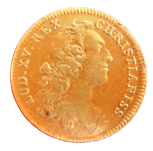 FRANCE-AMERICANA-1755-FRENCH AMERICAN COLONY- COPPER JETON -RARE - Picture 2 of 2