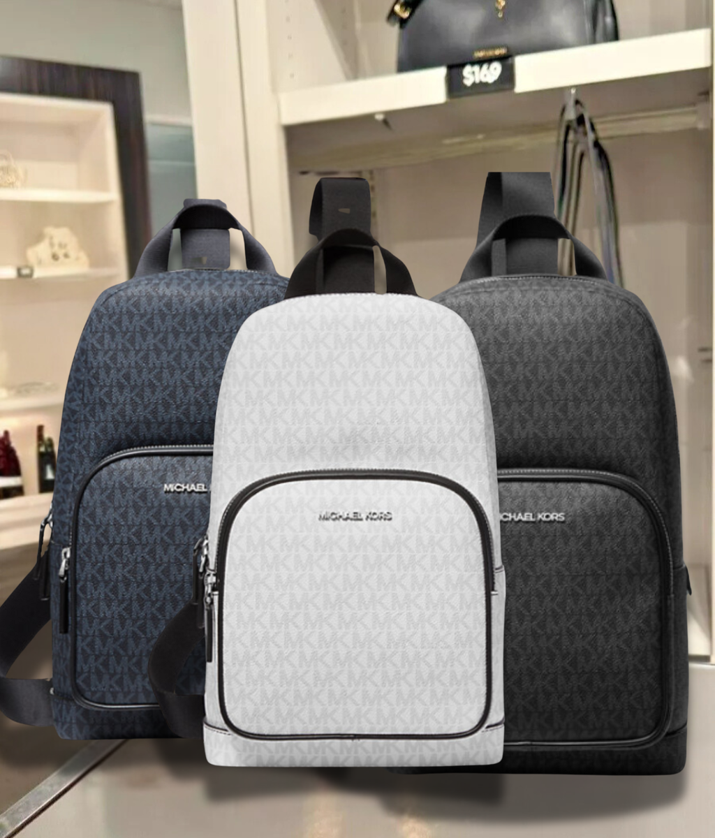 Michael Kors Cooper Men MK Logo Sling Pack Shoulder