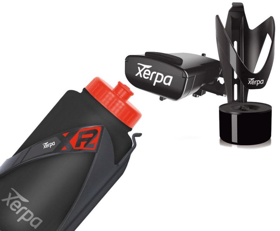 Kit waterbottle with holder antipuncture tools negro rojo Xerpa bike Kit waterbottle with holder antipuncture tools negro rojo Xerpa bike