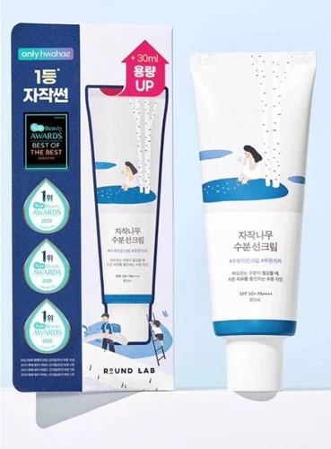 ROUND LAB Birch Juice Moisturizing Sun Cream 80mL Big Size SPF50+ PA++++