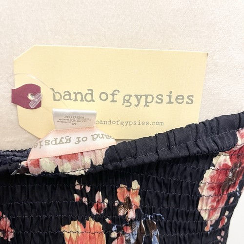 Tuta Band Of Gypsies Navy Rosa Floreale Nuova con etichette - Donna Medium - Foto 14 di 17