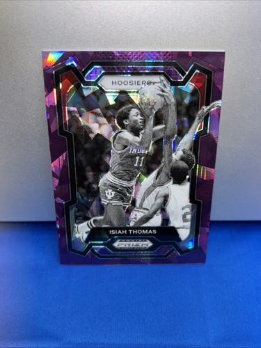 2024 Panini Prizm Draft Picks- Purple Ice Prizm/149-Isiah Thomas - Picture 2 of 3
