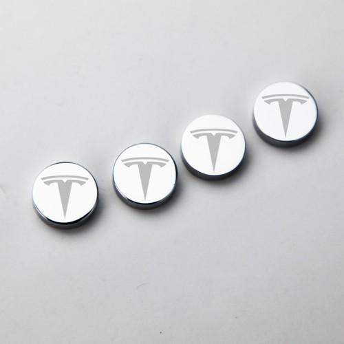 Grabado láser 4 piezas Pernos de marco de matrícula de coche Tesla Tornillos de sujeción Tapa Cubierta - Imagen 1 de 7
