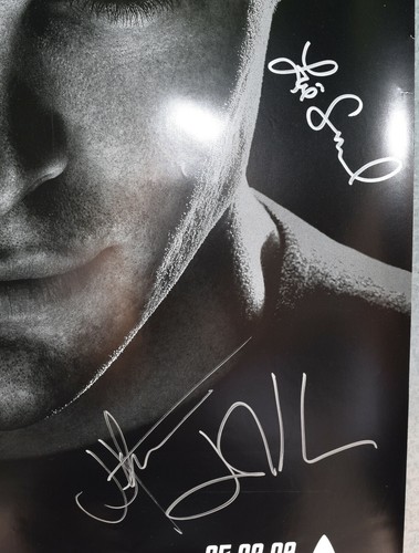 Star Trek Kirk Movie Poster 2009 Cast Signed 6x JJ Abrams Zoe Saldana John Cho - Picture 3 of 3