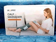 iKEEPFIT Electric Leg Massager Wireless w/Heat /Air Compression Rechargeable NIB