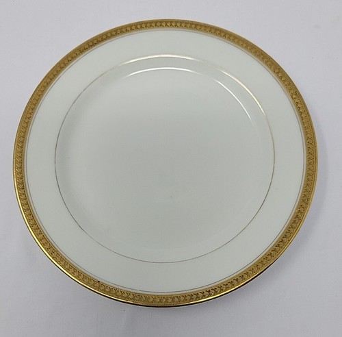 Set of 6 Jean Pouyat Limoges Gold Encrusted 6 1/4" Bread Plates C. 1890-1932 - Picture 8 of 10