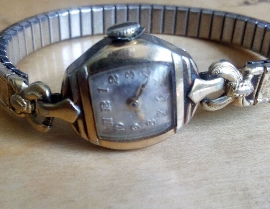 BULOVA 1942 6AH 10k RGP Speidel 2689450 Band Women's Wind-up BULOVA 1942 6AH 10k RGP Speidel 2689450 Band Women's Wind-up