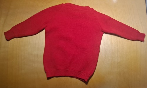 Vtg Trimingham's of Bermuda Kids Red Crewneck Sweater/ Bagpipe 22/ US 6 Scotland - Picture 2 of 9
