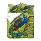 Chic Peacock Flower Bed Linen Bedding Duvet Cover Set Holiday Birthday Gift