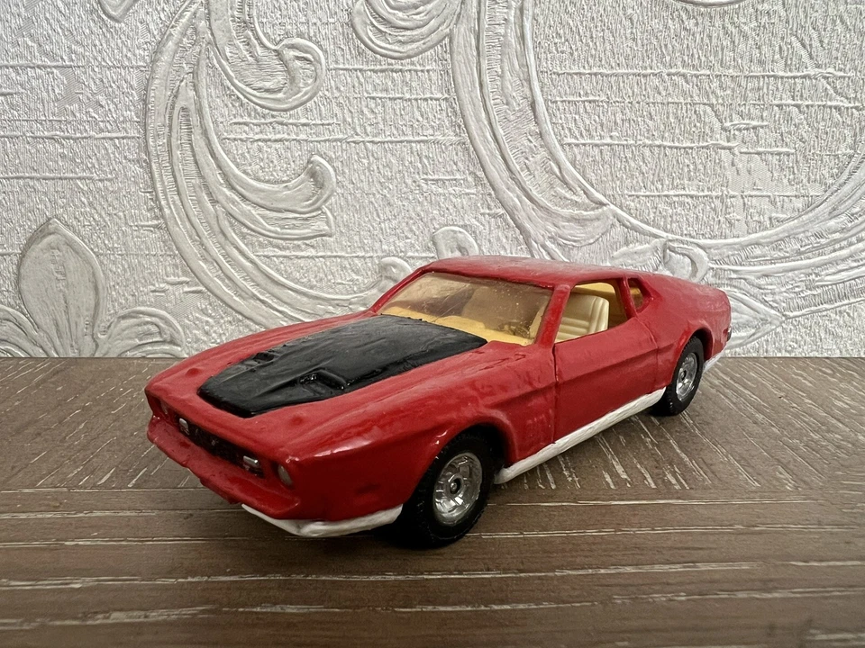 REPINTADO VINTAGE CORGI 391 WHIZZWHEELS FORD MUSTANG MACH 1 JAMES BOND Foto 2 de 4