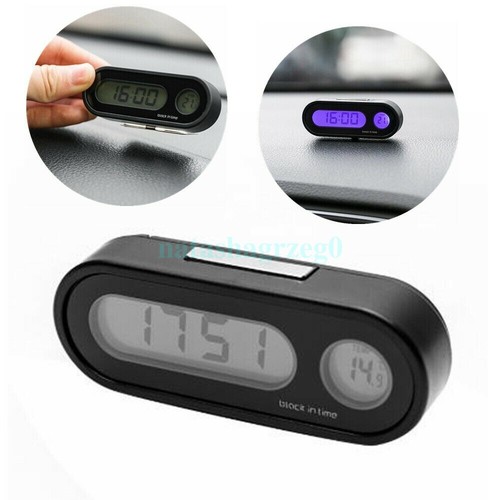 AU Multi Function Digital Car Electronic Time Clock Thermometer With light - Picture 3 of 9