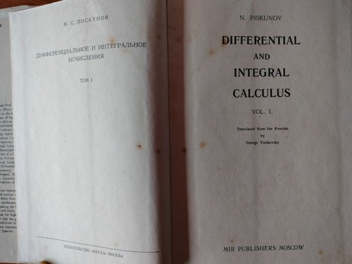 Differential and Integral Calculus Piskunov 2 Vols Mir Publishers Moscow 1964 - Foto 3 di 24