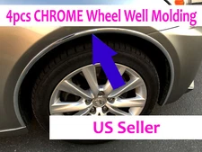 For FORD 2006-2022 Models - Set of 4 Chrome Fender Wheel Well Trim Molding