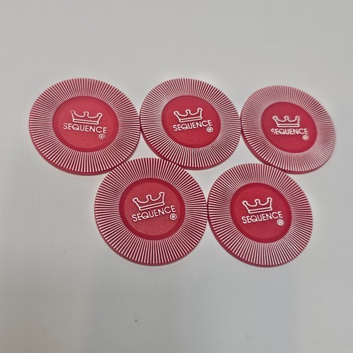 You Choose - Sequence Jumbo Edition Game Replacement Parts Sets of 5 Chips‐ 1.5" - Picture 2 of 4