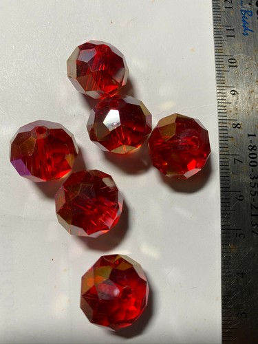 Chinarovski Faceted Glass Crystal Rondelle Beads 14mm - Picture 2 of 47