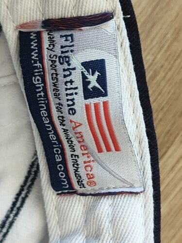 Vintage Thunderbirds Air Force Military Red White Blue Cap Flightline America - Picture 10 of 13