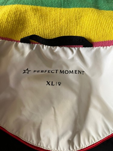 PERFECT MOMENT Apres Duvet Puffer Down Jacket Snow White Rainbow Ski Snowboard - Picture 10 of 11