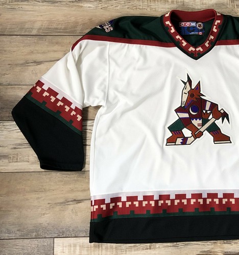 Phoenix Coyotes CCM Hockey Jersey White Kachina Blank Canada Air Knit - Size XXL - Picture 2 of 12