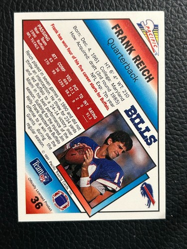1991 Pacific Football - - Pick A Card -#2 - #199 +RC +HOF - Picture 109 of 523