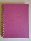 Fringe 'Textmark Raspberry' Notebook, 192 Lined Pages, Iridescent. 8”x6”