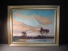 Listed John Horejs Impressionist Painting Ocean Scene