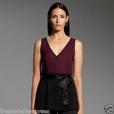 Narciso Rodriguez Sleeveless Georgette Blouse ~ Medium (8-10) ~ NWT 
